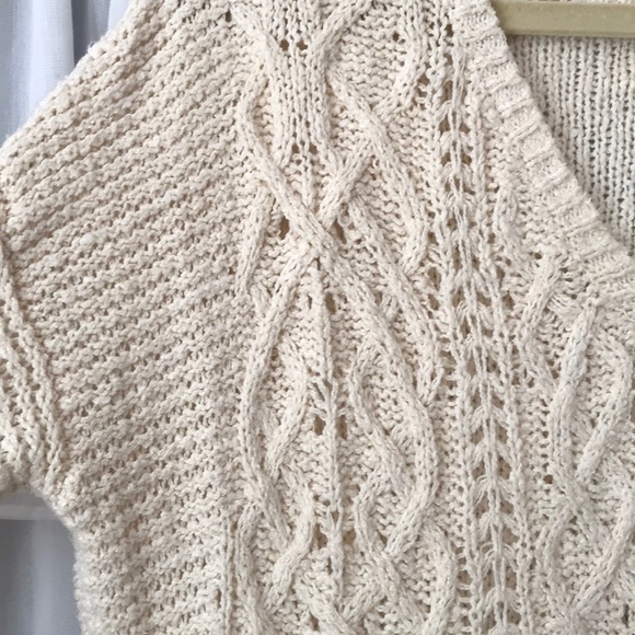 Free People Crochet Braided Knit Sweater - Picture 2 of 3